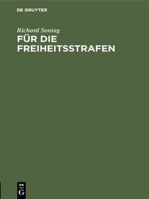 cover image of Für die Freiheitsstrafen